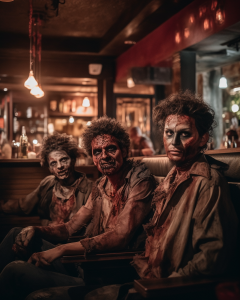 Zombies at a bar